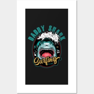 Daddy Shark Retro Posters and Art